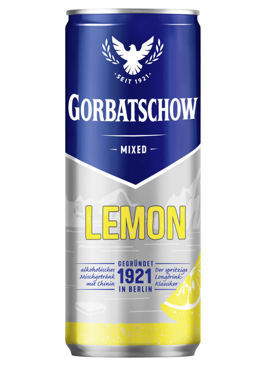 Gorbatschow & Lemon Longdrink 0,33 L Dose