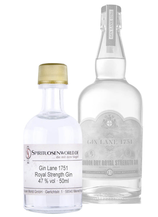 Gin Lane 1751 Royal Strength Gin Tastingminiatur 0,05 L