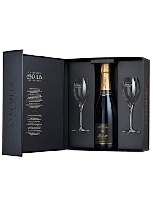 Mailly Brut Reserve 0,75 L mit 2 Gläser