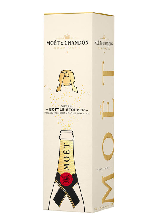 Moët & Chandon Brut Imperial Champagner 0,75 L in Geschenkverpackung mit Flaschenverschluss