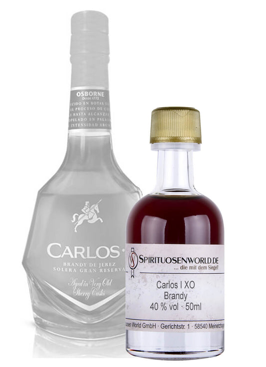 Carlos I Brandy XO Tastingminiatur 0,05 L
