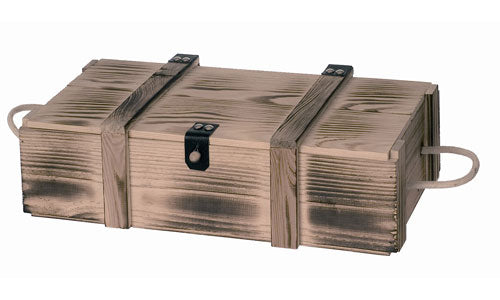 Holzkiste geflammt groß