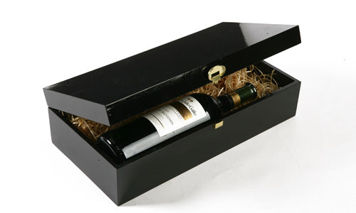 Geschenktruhe in schwarzem Design groß